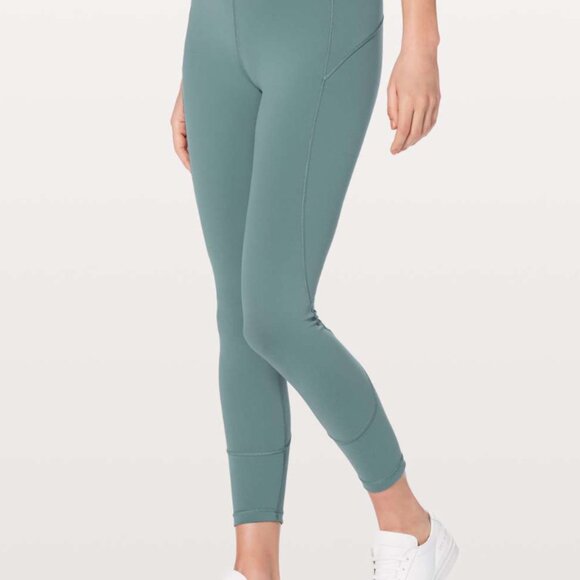 Lululemon In Movement 7/8 Tight 25" Mystic Green Size 4 - Picture 1 of 8